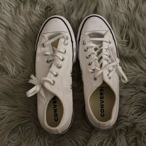 once worn low top platform converse